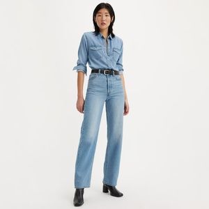 Levi’s Ribcage Straight Ankle Blue Jeans 28x29 In the Middle - Light Wash